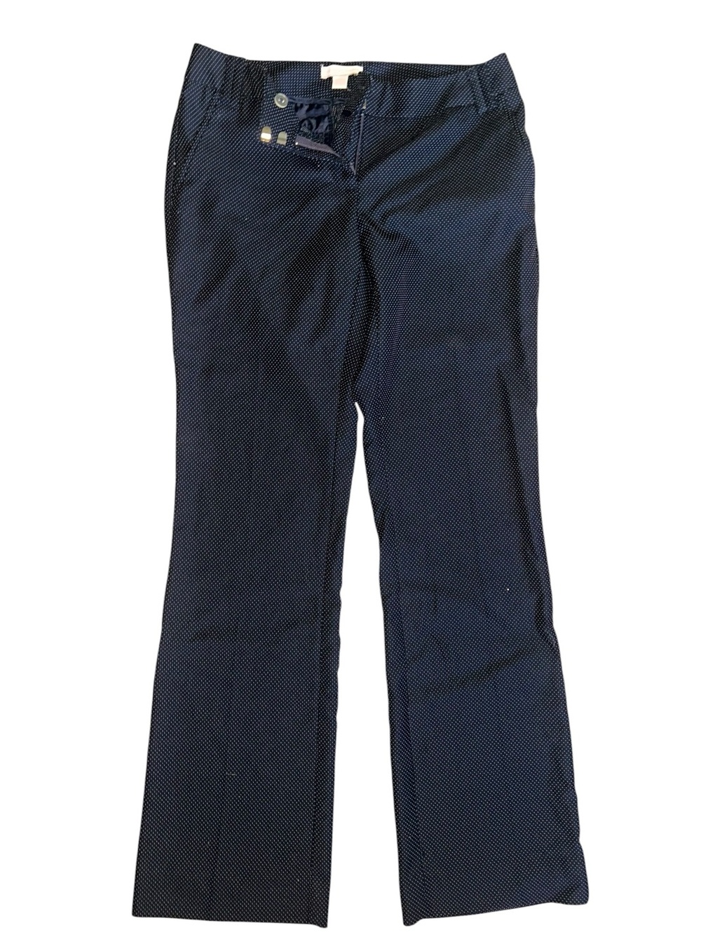 New York & Company Navy‎ with White Microdot Dress Pants